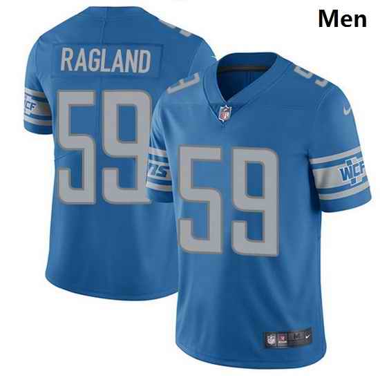 Nike Detroit Lions 59 Reggie Ragland Blue Team Color Men Stitched NFL Vapor Untouchable Limited Jersey